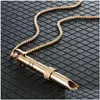 Jewelry Pendant Necklaces Fashion Stainless Steel Meditation Mindfness Necklace Regating Breathing Whistle Relieving Anxiety Couple Dr Dheoz