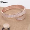 Perlenketten Donia Jewelry Fashion Classic Full MicroInlaid AAA Zircon Creative Armband Ring Set 231124