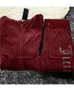 Passar Yiciya Juicy Velvet Tracksuit Hooded dragkedja Sweatshirt och byxor Sydräkt 2022 Kvinnor Brand Velor Tracksuits Suit Women Mete