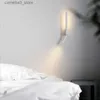 Vägglampor nordiska sängen vägglampan 330 graders rotation justerbar väggljus med switch minimalistiska hotell vardagsrum inomhus belysning q231127