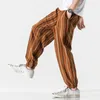 Męskie spodnie 2023 Mężczyźni bawełniane lniane harem joggers harajuku styl męski menu swobodny rozmiar man man dresspants spodnie uliczne 5xl