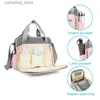 Diaper Bags Fashion Mummy Maternity Diaper Bag Pink Brand Large Capacity Baby Nappy Bag Travel Backpack Designer Nursing Bag for Baby Care Q231127