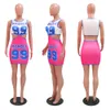 Casual Dresses Womens Pink Sheath Dress in Summer Clothing Humble Letter Print Sexig kort kjol African 230426