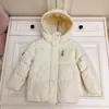 Nya Baby Down Jackets Solid Color Long Boys Coat Kids Designer Kläder STORLEK 120-160 VINTER WINDBREAK GIRLS Pojkar Outwear Nov25