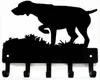 Niemiecki krótkosobowy pies wskaźnik 6 haczyka klucza klawisza Uchwyt klęski metalowa sztuka ścienna1692845