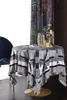 Mantel grueso con borlas de estilo europeo, tela de chenilla con estampado, mantel Rectangular, cubierta de mesa redonda multiusos
