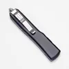 Nouveau couteau automatique Micro Tech UT85, lame de 3,346 pouces, alliage d'aluminium + poignées en acrylique transparent, couteaux d'auto-défense de combat tactique de Camping en plein air, outil de poche EDC