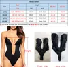 Womens Shapers NINGMI Party Dress Body Intimo Donna Body Shaper Slips Reggiseno senza schienale Gstring Vita Trainer U Plunge Underdress Shapewear 230426