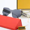 Designer Zonnebril voor vrouw Randless Fashion Men Sunglass F Beach Drive Goggle Adumbral Hoge kwaliteit Dames Sun Glazen bril