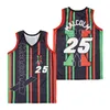 Filme de amor e camisa de basquete Quincy McCall 22 Wright 32 College Pure Cotton Retro para fãs de esportes Universidade de retirada de pulôver respirável Hiphop