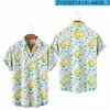 Mäns casual skjortor roliga anka hawaiian män kvinnor mode strand överdimensionerade män professionella lapel djur camisas pojkar cl