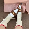 Kleding schoenen metalen slingback lage hak sandalen vrouwen elegant puntige teen kleur leer zwart bruine hakken holle eenvoudige pomp enkel veterschoen