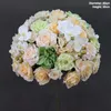 Dekorativa blommor Artificial Flower Ball Wedding Thanksgiving födelsedagsjubileumsbord Hemdekoration Falsk ros utan bas
