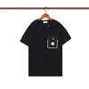 Mens T 셔츠 2023 New Style France Luxury Shirts 브랜드 디자이너 자수 배지 그래픽 탑 브랜드 디자이너 Tshirt AAA 품질 티 크기 S-2XL