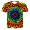 Heren t shirts zomer casual-shirt mannen abstracte shirt print kleurrijke bloem t-shirts 3d grappige harajuku anime kleding