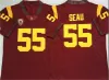 Trojans USC Football Jersey em estoque 5 Reggie Bush 32 O.J.Simpson 43 Troy Polamalu 13 Caleb Williams 14 Sam Darnold 33 Marcus Allen 55 Juni High