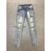 Lila Jeans Designer-Jeans Herren Designer-Jeans für Männer Frauen Hosen Lila Markenjeans Sommerloch 2023 Neuer Stil Stickerei Selbstkultivierung 549