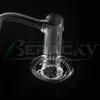 Beracky Smoking Full Weld Biseled Edge XL Cuartzo Beguero Beguero con pilar hueco de bola de mármol de cuarzo Pilar hueco de 20 mmmod Cuerpos soldados sin costuras para bongs de agua de vidrio bongs