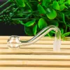 Pyrex Glass Oil Burner pipe 10mm male Female Clear Glass pipes adapter banger Nail for water bong Auvfn