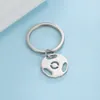 Keychains Dreamtimes Fashion Keychain Hollow Out Football Pendant DIY Men's Jewelry Car Stand Gift Souvenir