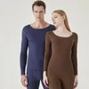 Women's Thermal Underwear Thermal Underwear Set For Woman Men Winter Thermos Underwear Long Johns Winter Clothes Thick Thermal Clothing Fleece Pajamas Set 231127