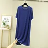 Women's Sleepwear Casual Nightgowns For Women Short Sleeve Ladies Nightshirt Modal Lace Dress Summer Nightdress Female Vestidos