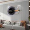 Clocks Wall 3D Nordic Living Room Clock Double-layer Three-Dimensional Kitchen Led Watch Art Decoration Hanging Horologe LQQ99YH