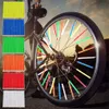 Lumières de vélo 12pc jante de roue de vélo pince à rayons nuit sécurité voyant d'avertissement vélo bande réfléchissante réfléchissante vtt vélo accessoires de cyclisme P230427