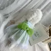 Elbise köpek elbise kedi hizmetçi dantel yay etek düğün prenses elbiseler oyuncak bichon Yorkshire terrier maltese kaniş evcil hayvan yaz köpek kıyafetleri