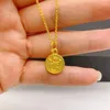 Kedjor Fashion Delicate Fu Brand Metal Pendant Necklace For Women Girls Golden Color Year of Dragon Zodiac Clavicle