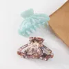 Hårklipp Fashion Accetate Print Acrylic Shell Hairpins Clip Crab Clamp för kvinnor Tillbehör Huvudbonad