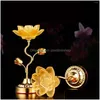 Bougeoirs 2X Lotus Ghee Porte-lampe Beurre Chandelier Pour Chambre Drop Livraison Maison Jardin Décor Dhs1J