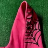 Herren Hoodies Sweatshirts Y2k Pink Hoodie Spider Web Print Übergroßer Langarm Hoodie Harajuku Hip Hop Grunge Fashion Sweatshirt Pullover Goth Hoodie T231127