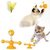 Brinquedos gato moinho de vento brinquedo engraçado giratório brinquedos para animais de estimação produtos para dropshipping quebra-cabeça jogo de gato brinquedo com giratória turntable para gatinho