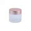 Frosted Clear Glass Jar Cream Bottle Cosmetic Container med Rose Gold Lock 5G 10G 15G 20G 30G 50G 100G Packing -flaskor MHIFR