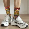 Chaussettes pour hommes heureux drôle afrique ethnique motif coloré conception rétro Harajuku Culture Hip Hop nouveauté chaussette cadeau imprimé