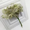 Decoratieve bloemen 13 cm 6pcs/bundel Mini Frost Plant Grass Artificial krans materiaal kerstcrapbooking diy