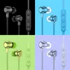 Casque Bluetooth casque véritable stéréo Macaron couleur cou suspendu Style sport course paire oreille