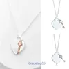 Colliers coeur et clé pendentif collier pour femmes 1 Sier bijoux sterling cadeaux Co Drop Ism Couple cadeau