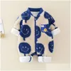 Cosplay Cosplay Autumn zima Baby Rompers kreskówka ciepłe wełniane miseczki maluchowe kombinezony wewnętrzne zagęszczenie luźne niemowlę