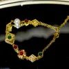 Link bransoletki 2023 „Monet's Garden” Oryginalny projekt Pearl Hand Chain Retro French Premium Vintage Lukransoletowa bransoletka dla kobiet i dziewcząt Prezent
