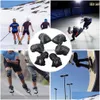 Ginocchiere per gomiti 6 pezzi Teens Adt protezioni per polsi Set di protezioni per pattinaggio a rotelle skateboard scooter ciclismo sport Drop Deliv Dhosr