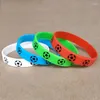 Bracciale da calcio in silicone per bomboniere. Buon calcio, compleanno, decorazioni, regali, giocattoli a tema per bambini