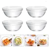 Zestawy naczyń stołowych 6PCS szklane deserowe miski Stackable Parfait Cups Mousse Bowls Warzywki Owoce