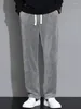 Męskie spodnie jesienne sztruksowe spodnie dresowe mężczyźni szerokie nogi joggery plus luźne luźne streetwearne proste, proste workowate 6xl 7xl 8xl