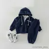 Set di abbigliamento Stampa Set di vestiti a maniche lunghe per bambini Set di pantaloni in felpa casual per bambini 2 pezzi Completo sportivo per abiti da bambino per ragazze