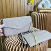 Projektant mody Torby na ramię z etui na karty Portfel 3-w-1 Luksusowe torby listonoszki Crossbody Kwiatowy łańcuszek Louisevuit Torebka Clutch Channel Bag