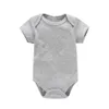 Ensembles de vêtements Michley vente en gros barboteuses d'été vêtements solides infantile garçons combinaisons 100% coton filles nouveau-né bébé