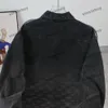 xinxinbuy men designer coat jacket denim gradient letter jacquard hem on longleseve women gray black white s-2xl