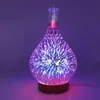 Creative Night Light 3D Glass Fireworks Aromatherapy Machine kleurrijke wierook Sky Sky Love Bevochtiger